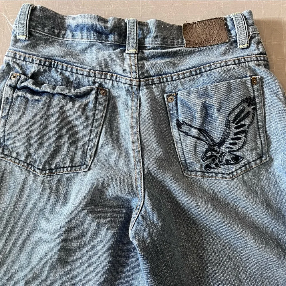 Vintage Calvin Klein Jeans Juniors Size 12 Denim Eagle On Back Pocket Retro Y2K
